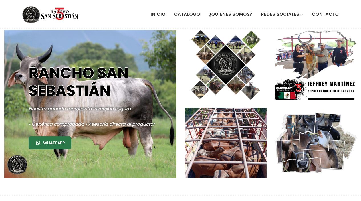 Captura del sitio web Rancho San Sebastian